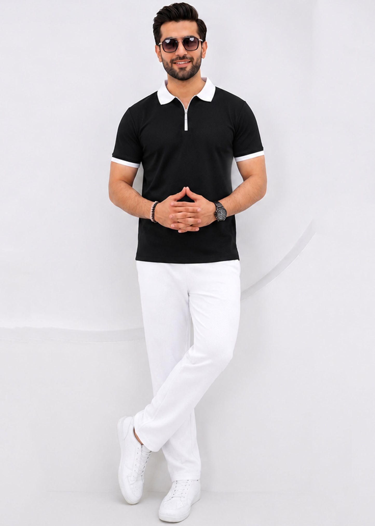 Sportivation Quarter-Zip Set – Black & White