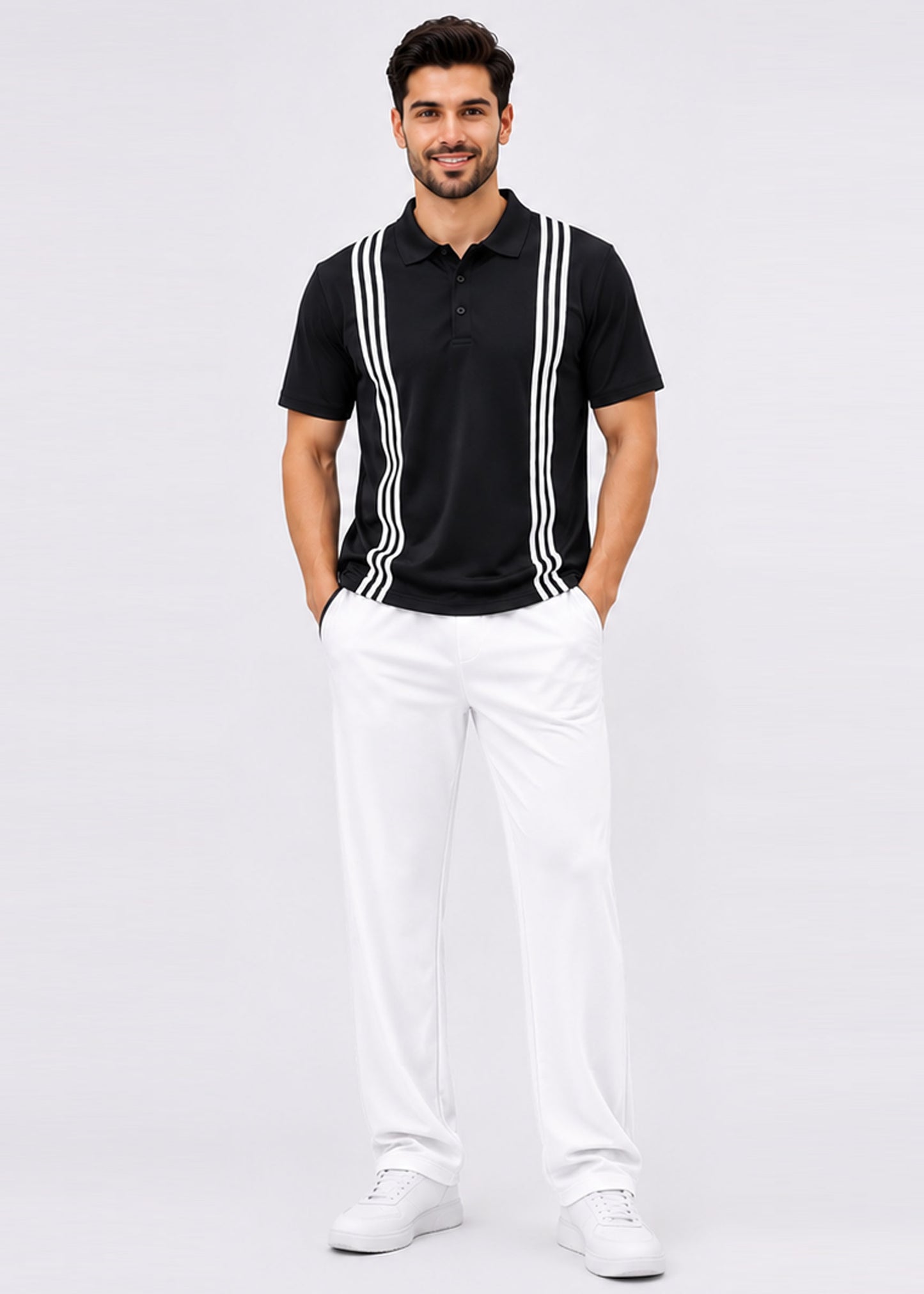 Sportivation Striped Polo & Trouser Set