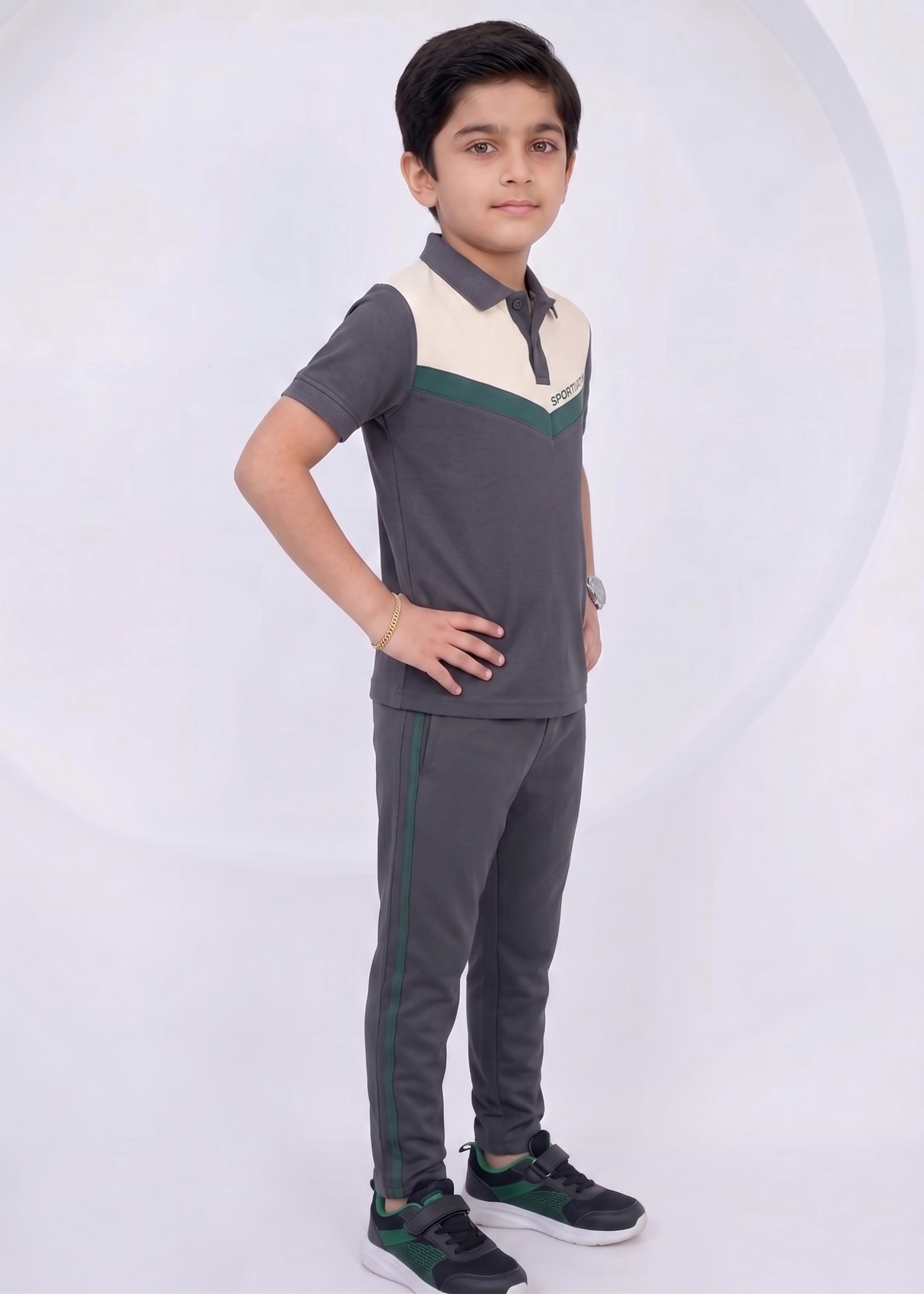 Chevron Polo Summer Tracksuit