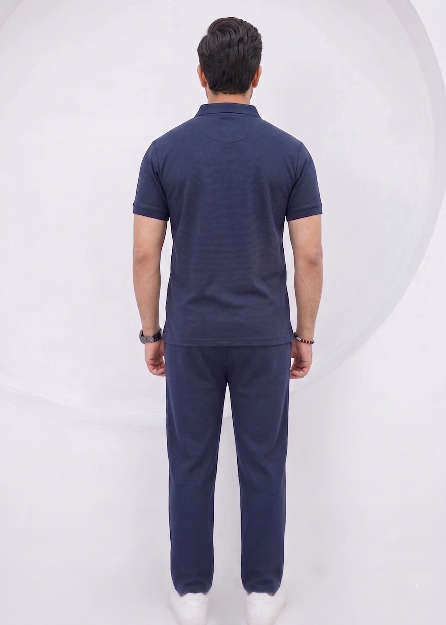 Quarter-Zip Polo & Trouser Set