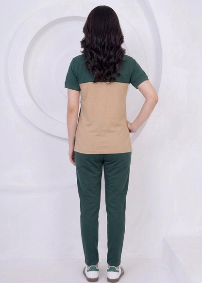Color-Block Polo Summer Tracksuit