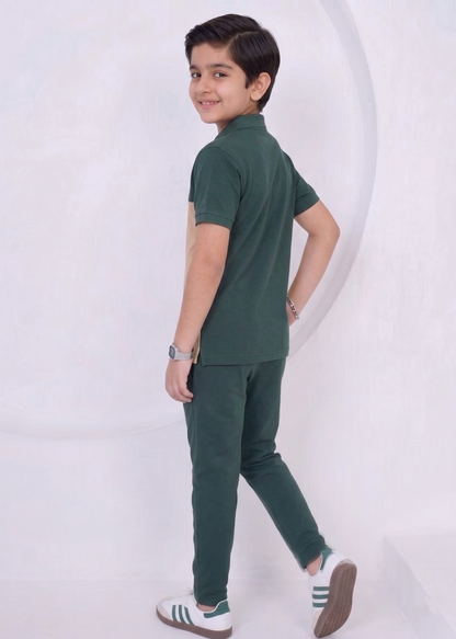 Color-Block Polo Summer Tracksuit